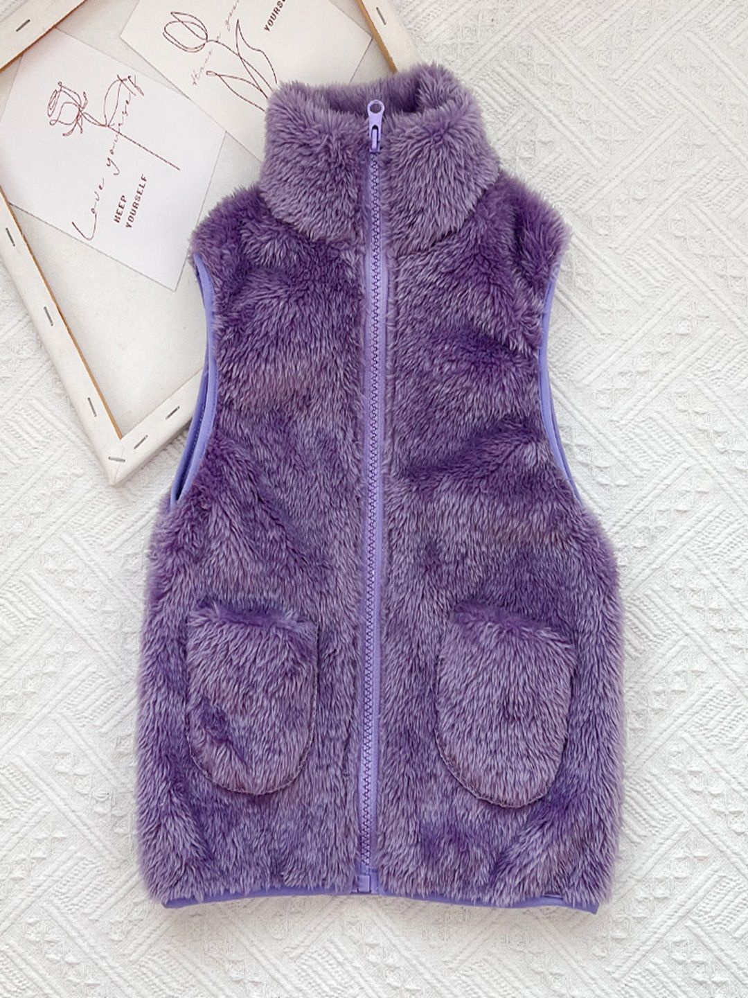 

Xsole Kids Zipper Winter Coat, Purple