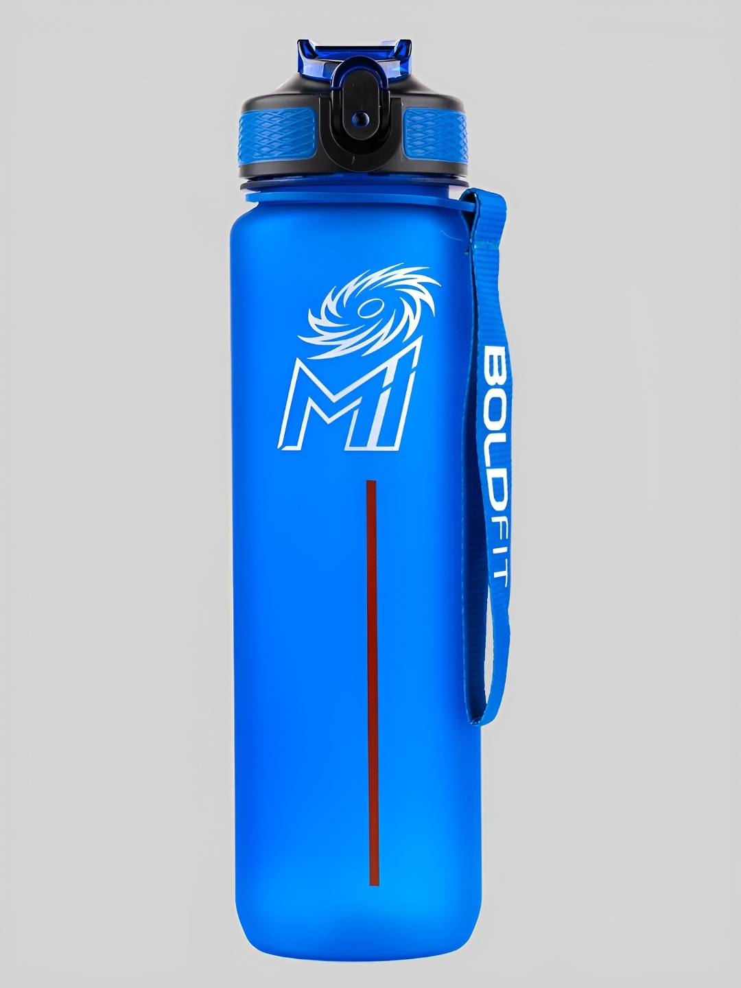 

BOLDFIT Blue & White Single Plastic Printed Water Bottle