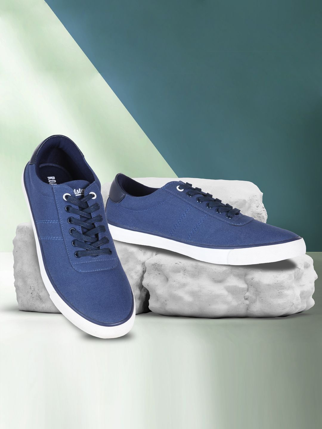 

Roadster Men Round Toe Casual Sneaker, Navy blue