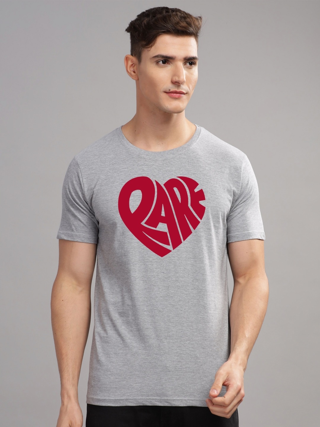 

ADRO Men Printed T-shirt, Grey