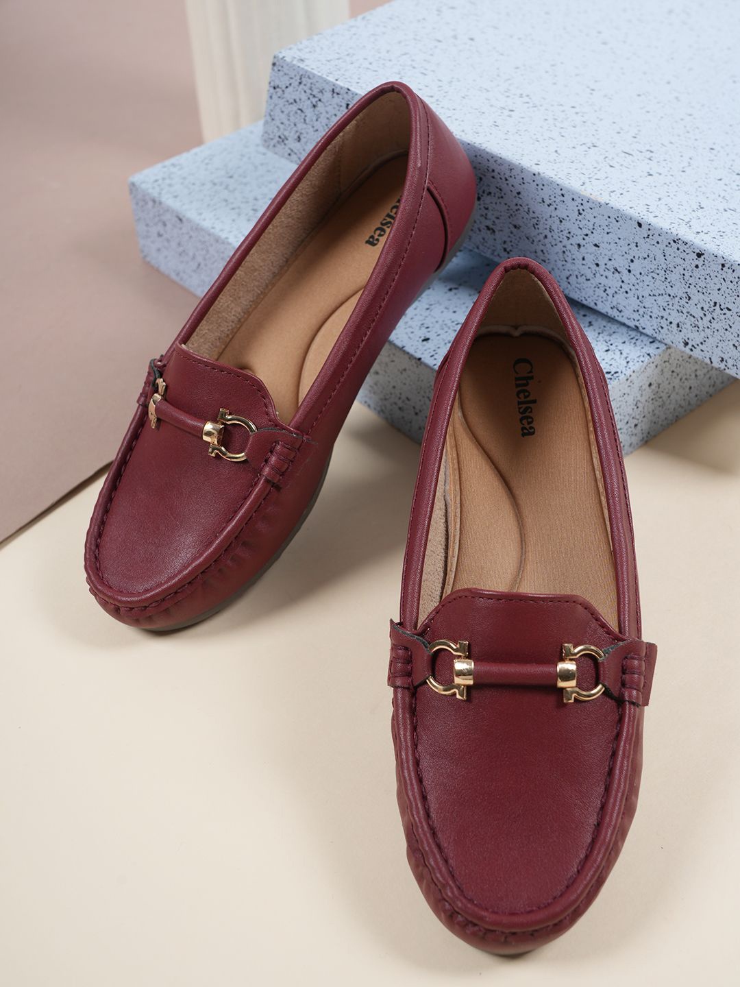 

Style Shoes Women Ballerinas Flats, Maroon