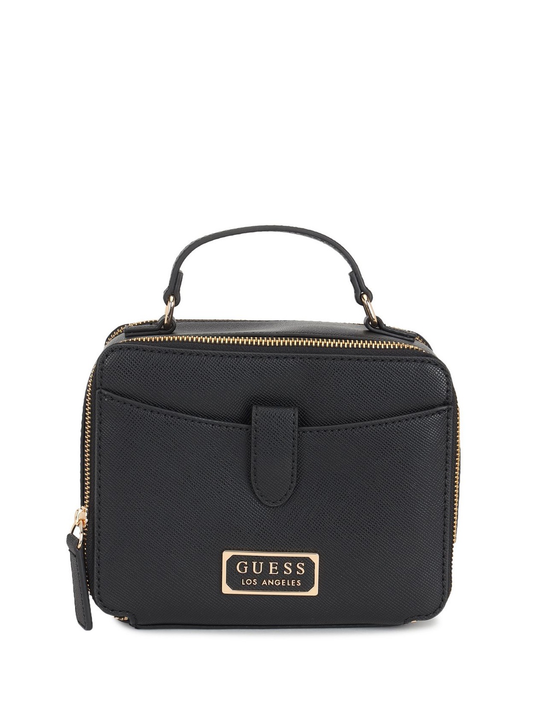 

GUESS Textured Structured Shoulder Bag, Black