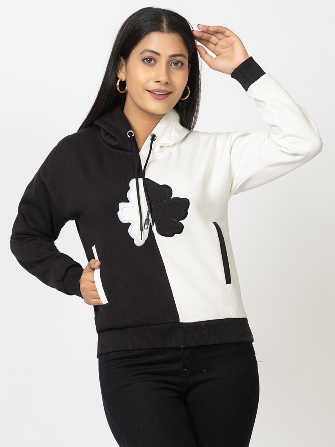 

Navsha Women Hooded Sweatshirt, Multi
