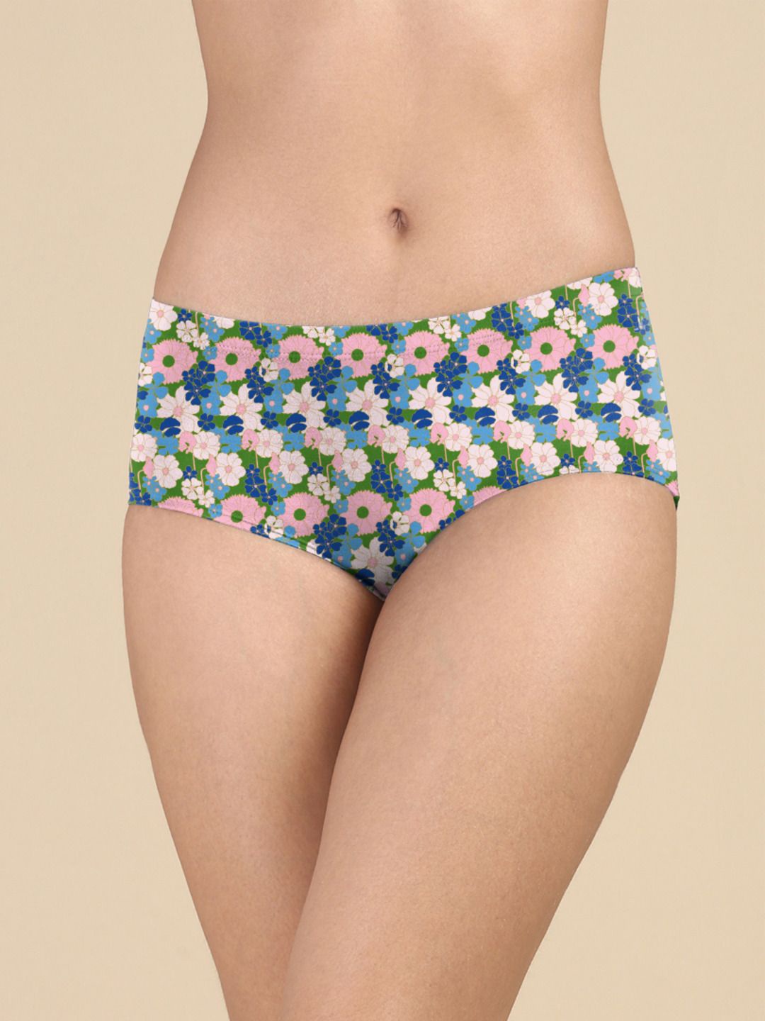 

&CIRCUS Women Printed Hipster Briefs, Blue