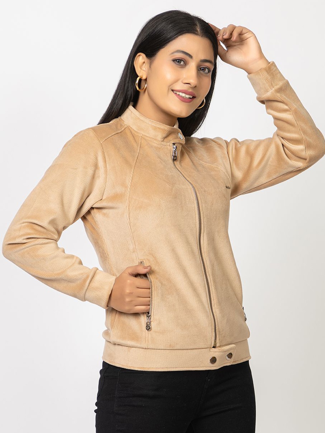 

Navsha Women Sweatshirt, Beige