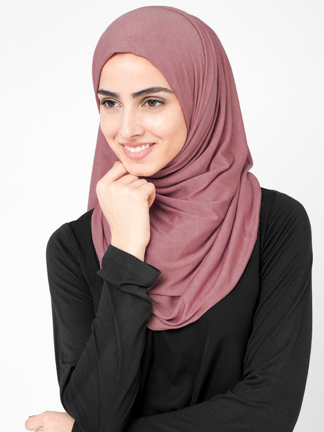 

IDH London Round Neck Hijab, Pink