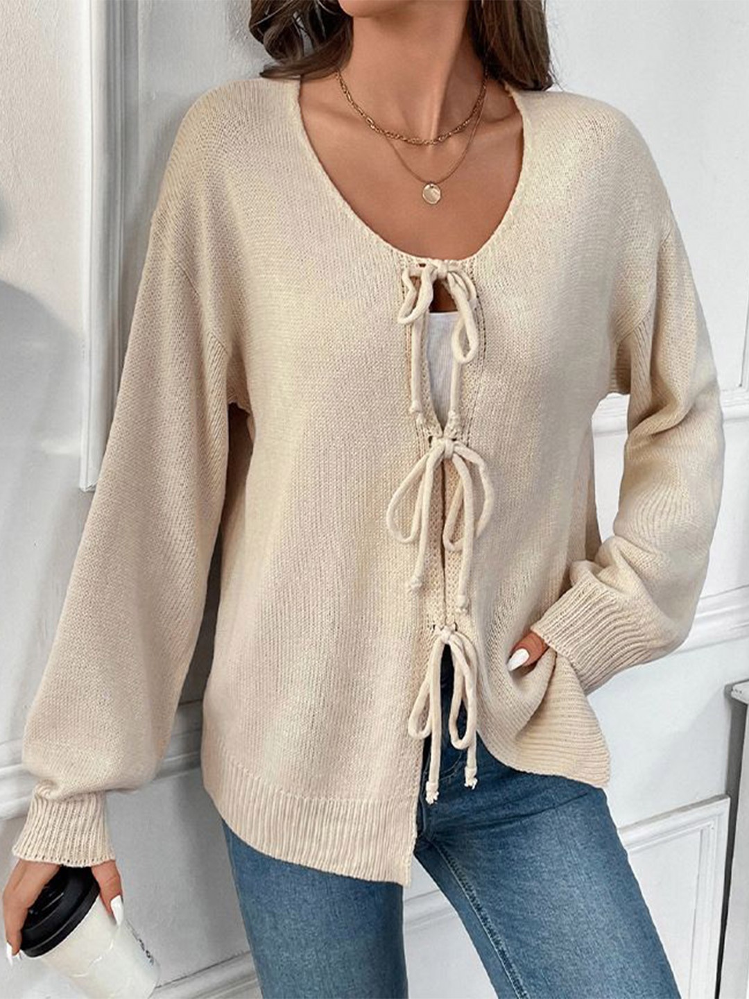 

StyleCast Women Cardigan, Beige