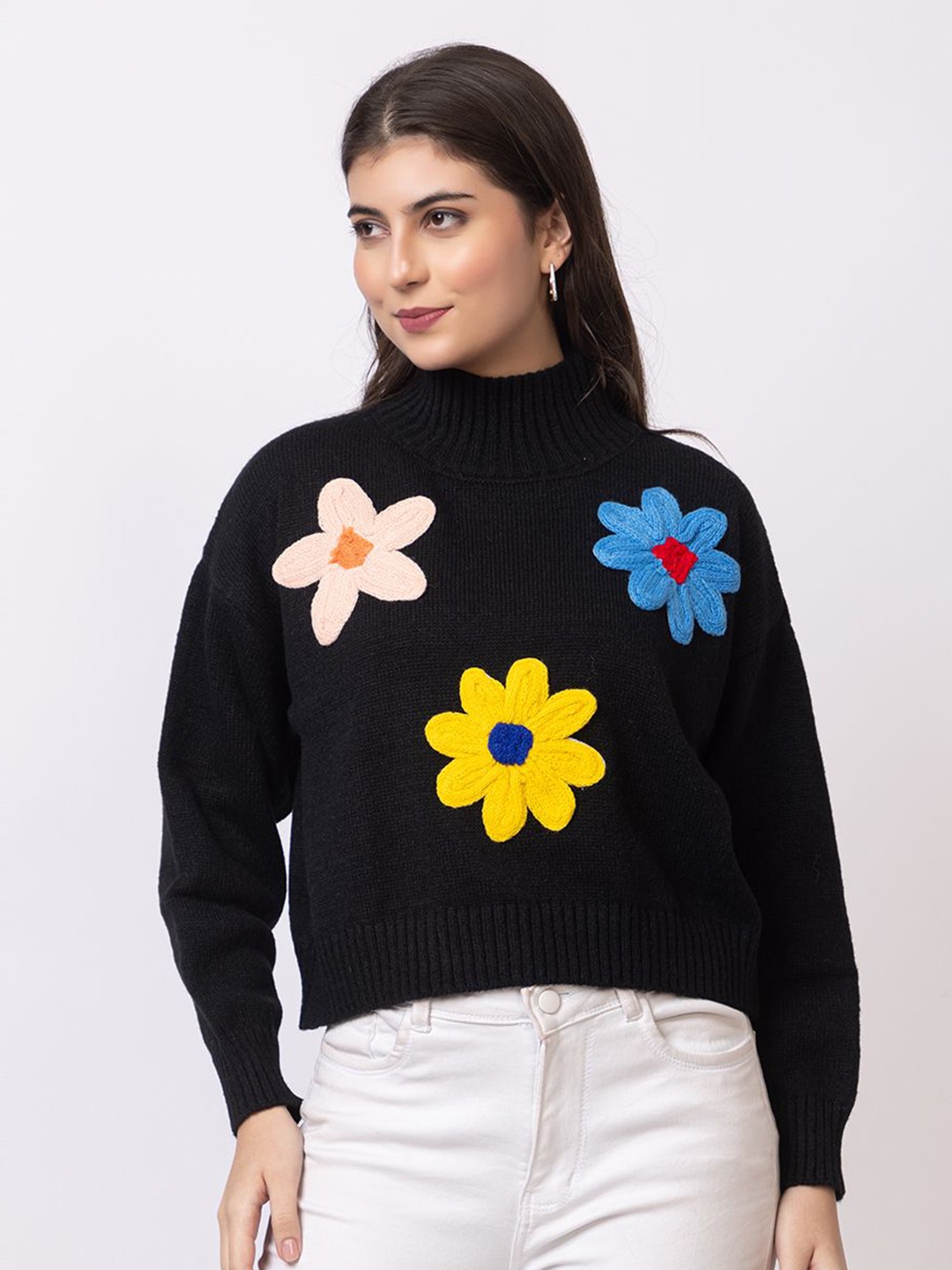 

Antiloop Women Woollen Pullover, Black