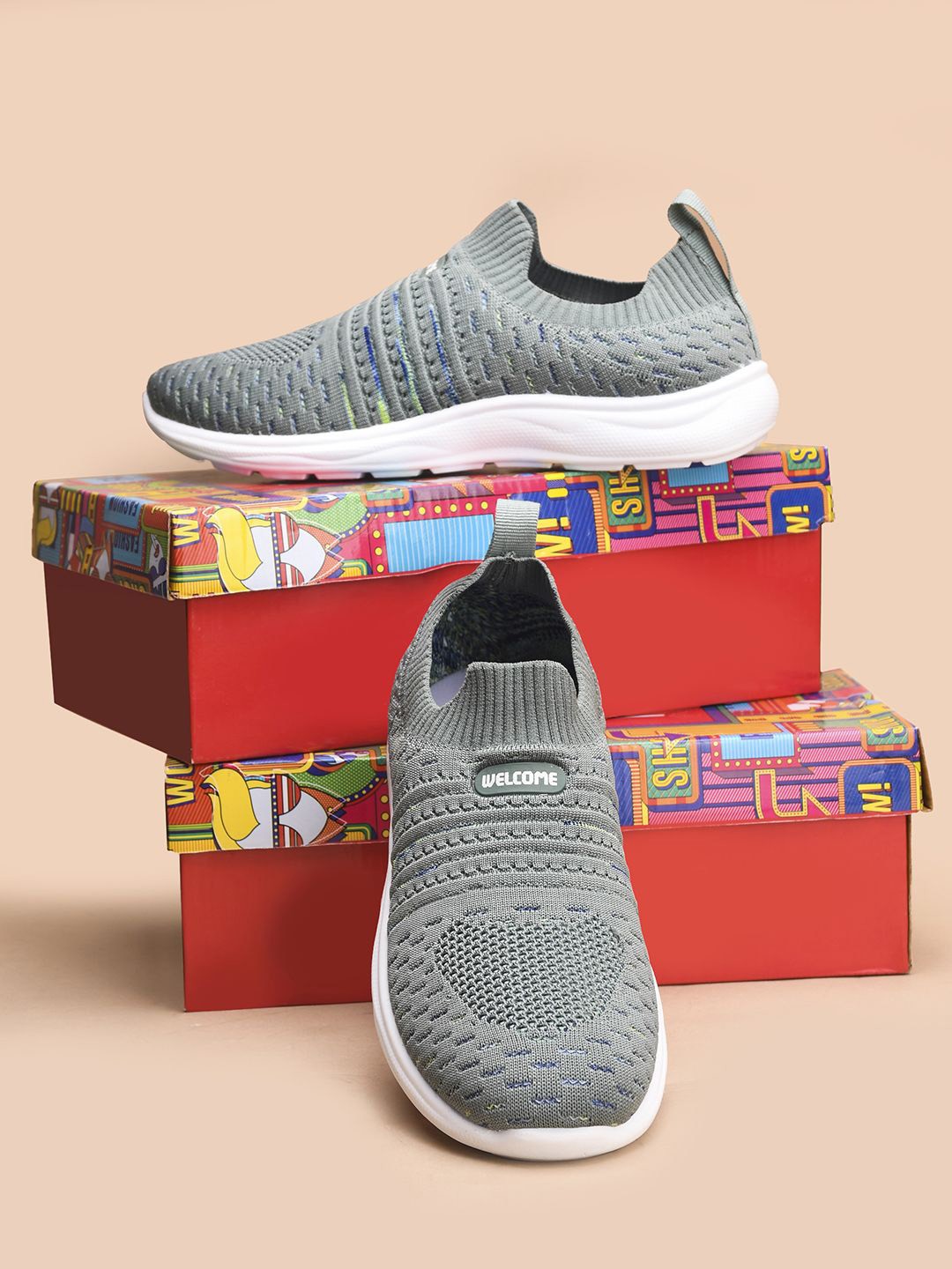 

WELCOME Women Slip-On Sneakers, Green