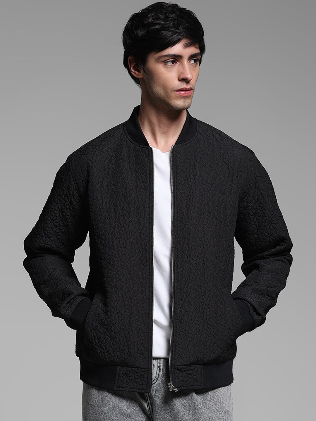 

Jack & Jones Men Open Front Jacket, Black