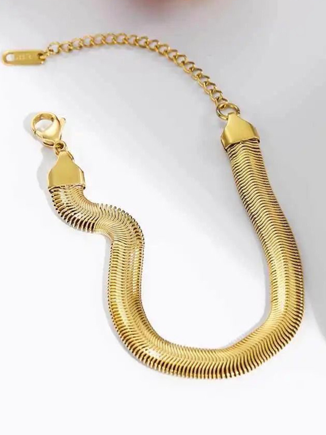 

DIVASTRI Gold-Plated Stainless Steel Wraparound Bracelet
