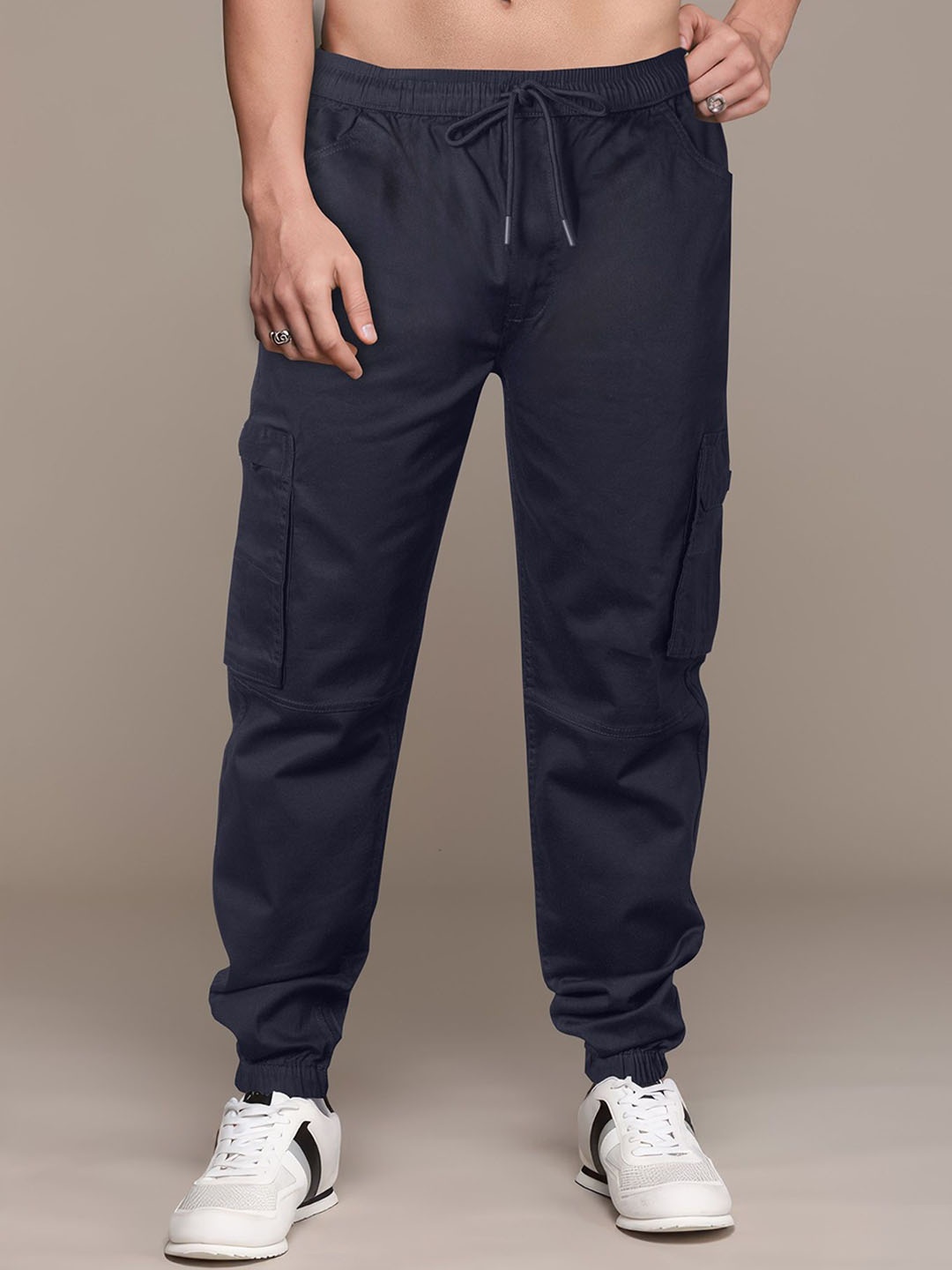 

Jb Just BLACK Men Loose Fit Joggers Trousers, Blue