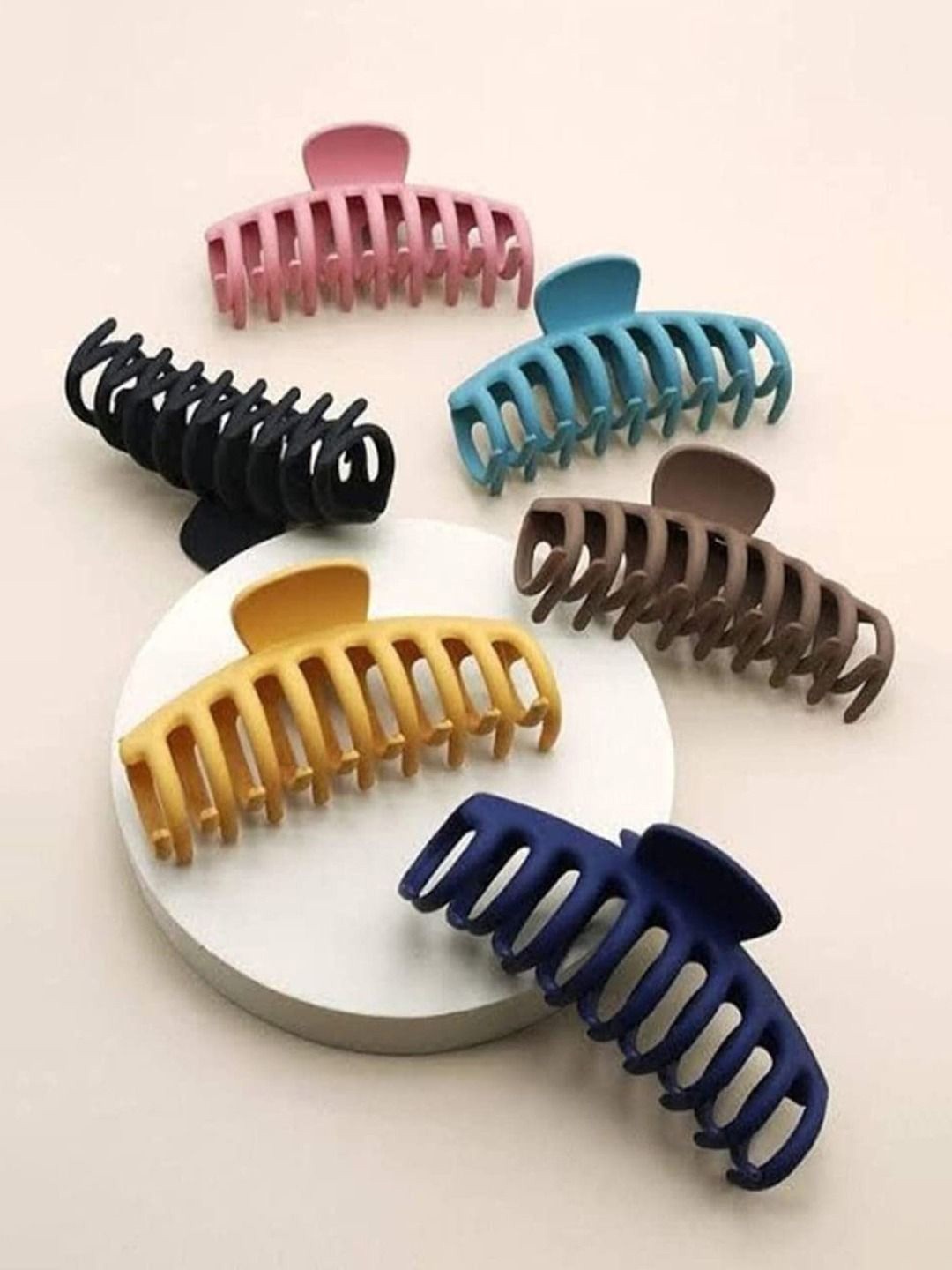 

Krelin Women Set of 6 Claw Clip, Black