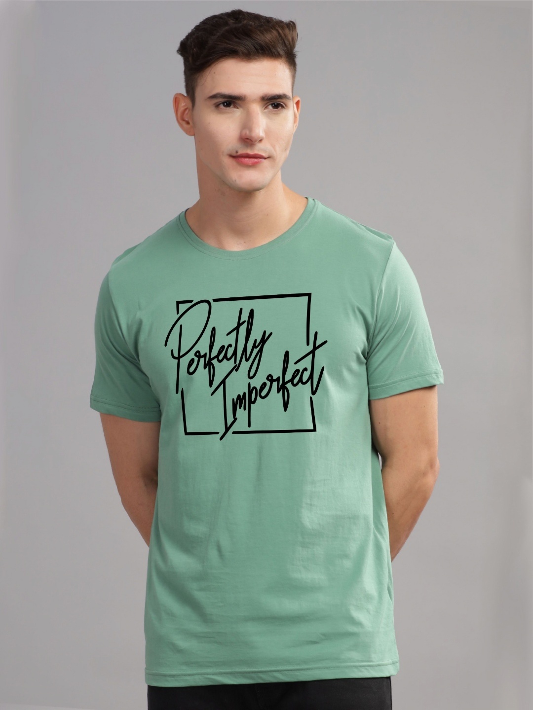 

ADRO Men Printed T-shirt, Sea green