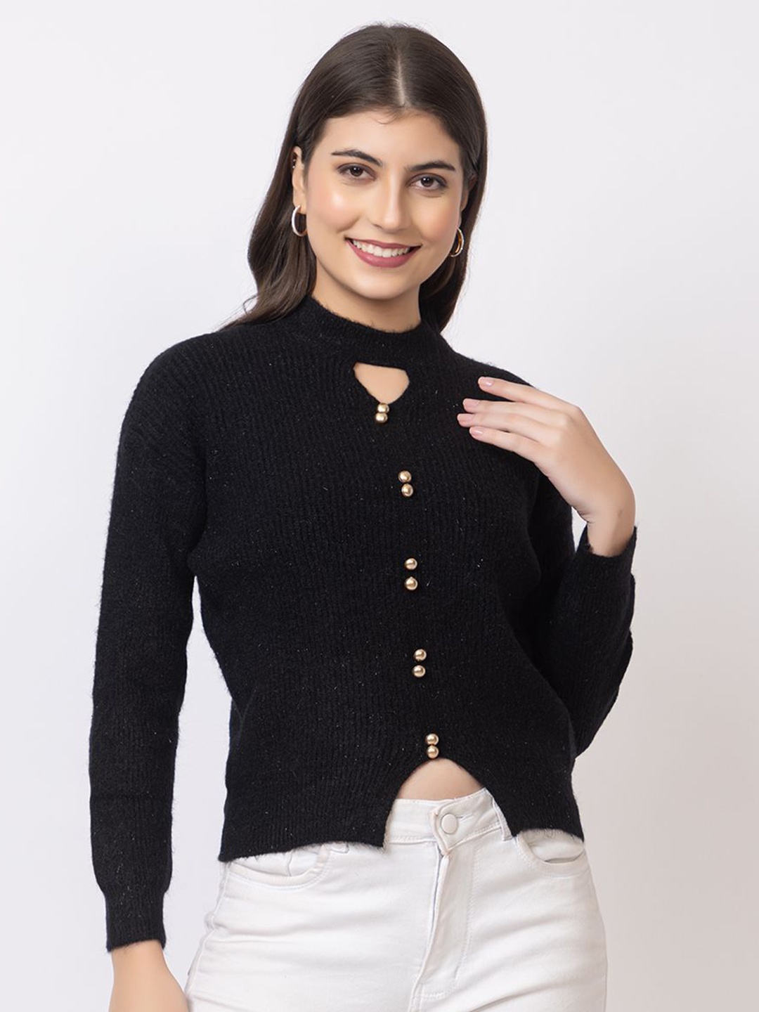 

Antiloop Women Woollen Pullover, Black