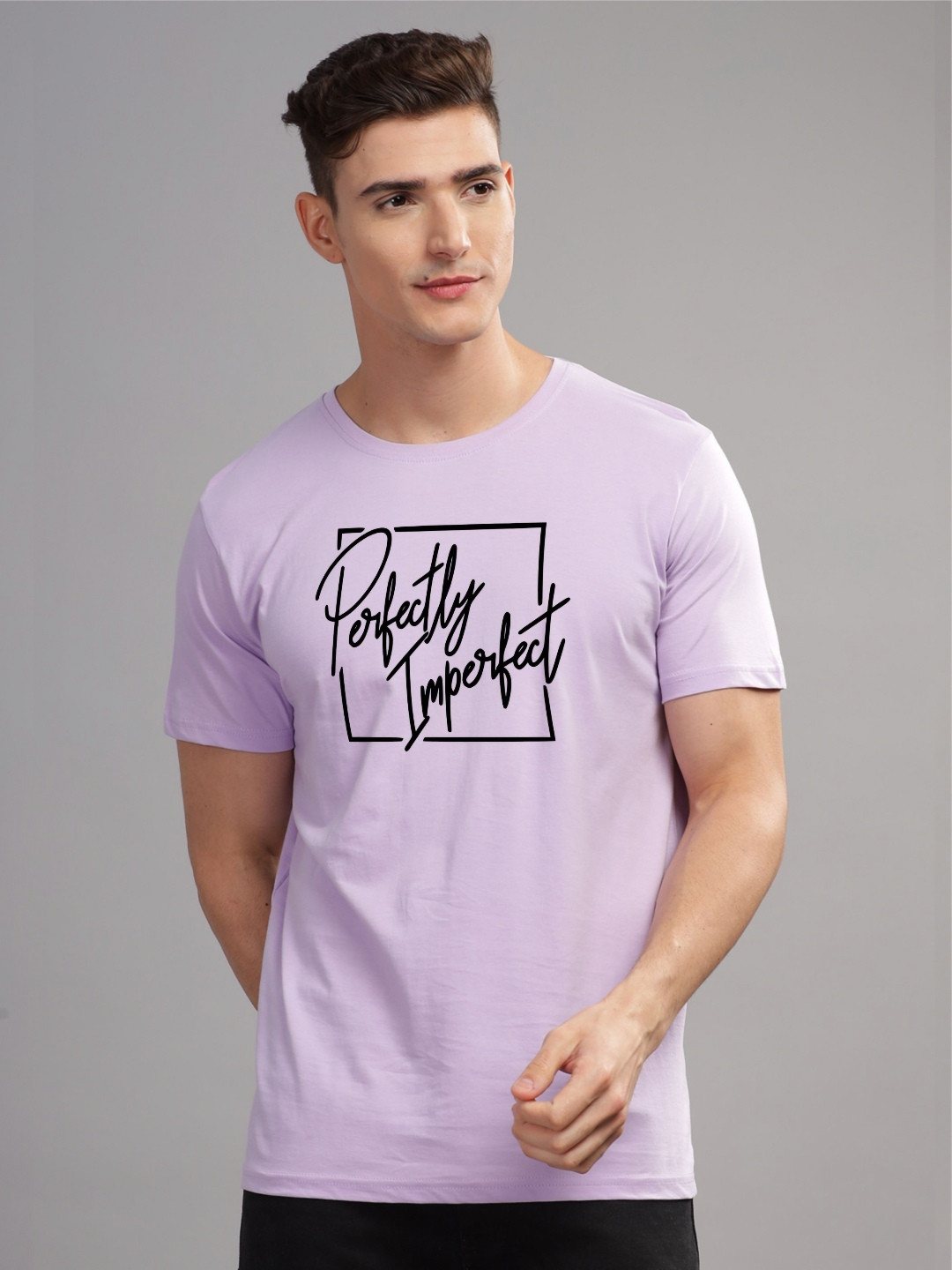 

ADRO Men Printed T-shirt, Lavender