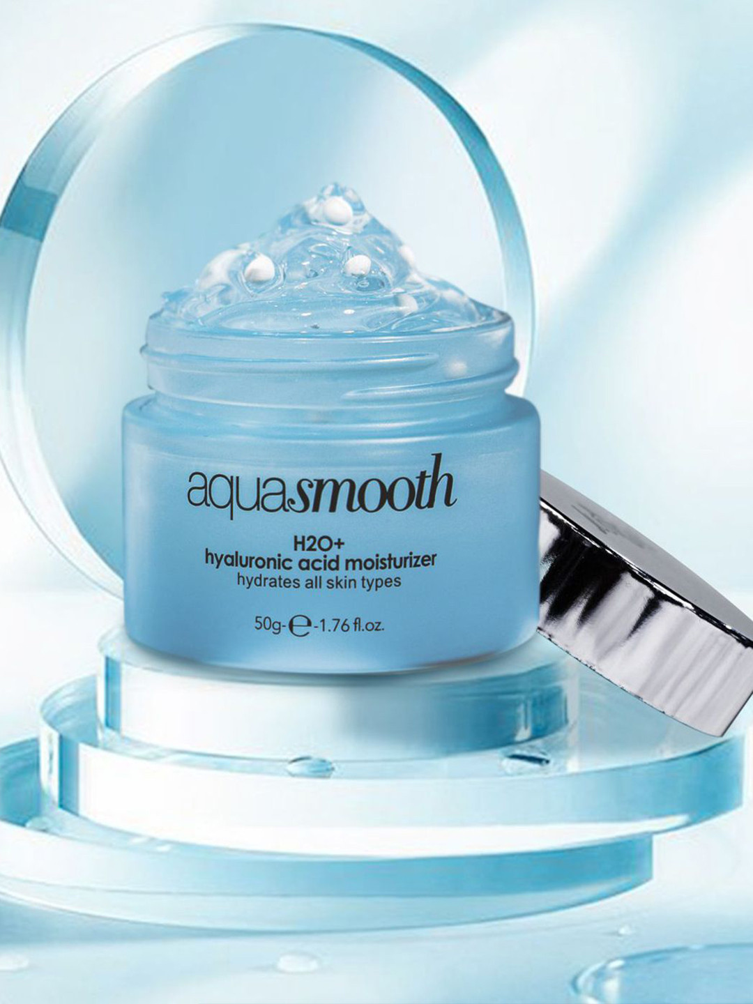 

JUSTGOLD AquaSmooth Moisturizer With Hyaluronic Acid For Deep Hydration- 50 g, Transparent