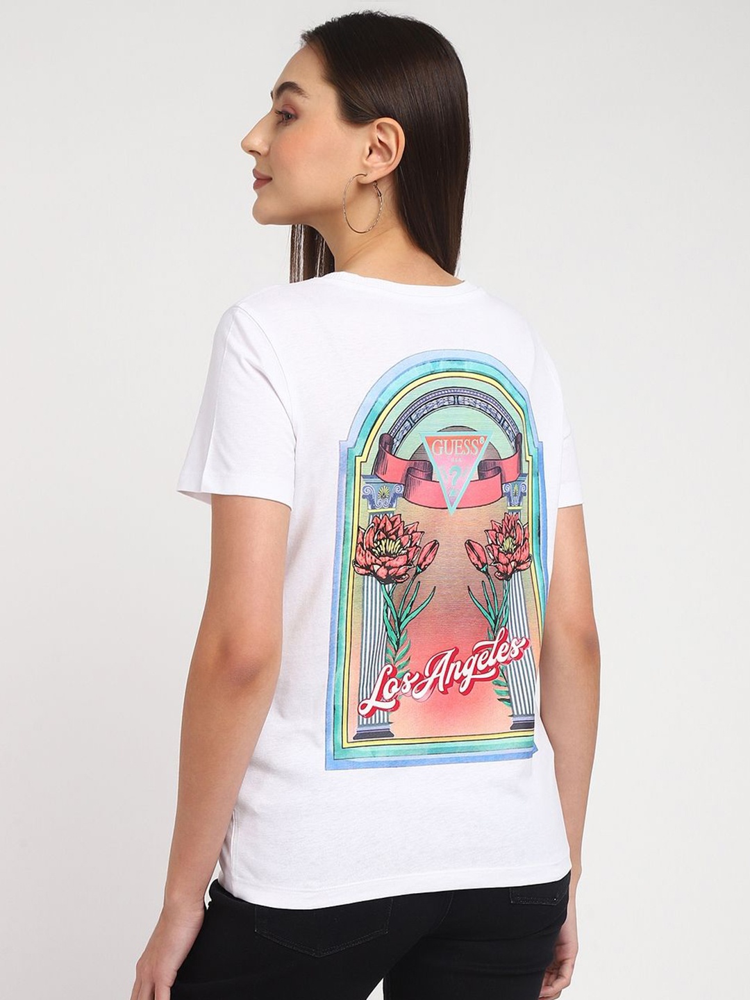 

GUESS Women T-shirt, White