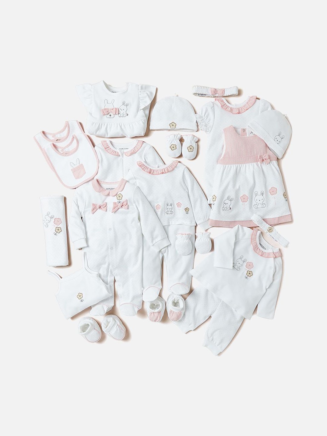 

Juniors by Babyshop Infant Girls Embroidered Bodysuit, White