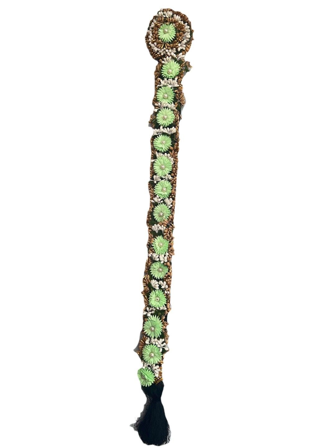 

KRENOZ Women Beaded Hair Accessory Set of, Green