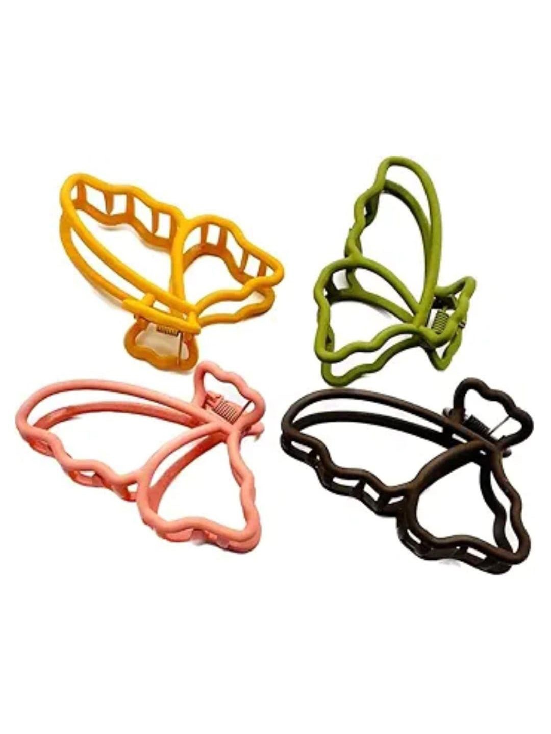 

KRENOZ Women Set of 4 Claw Clip, Pink