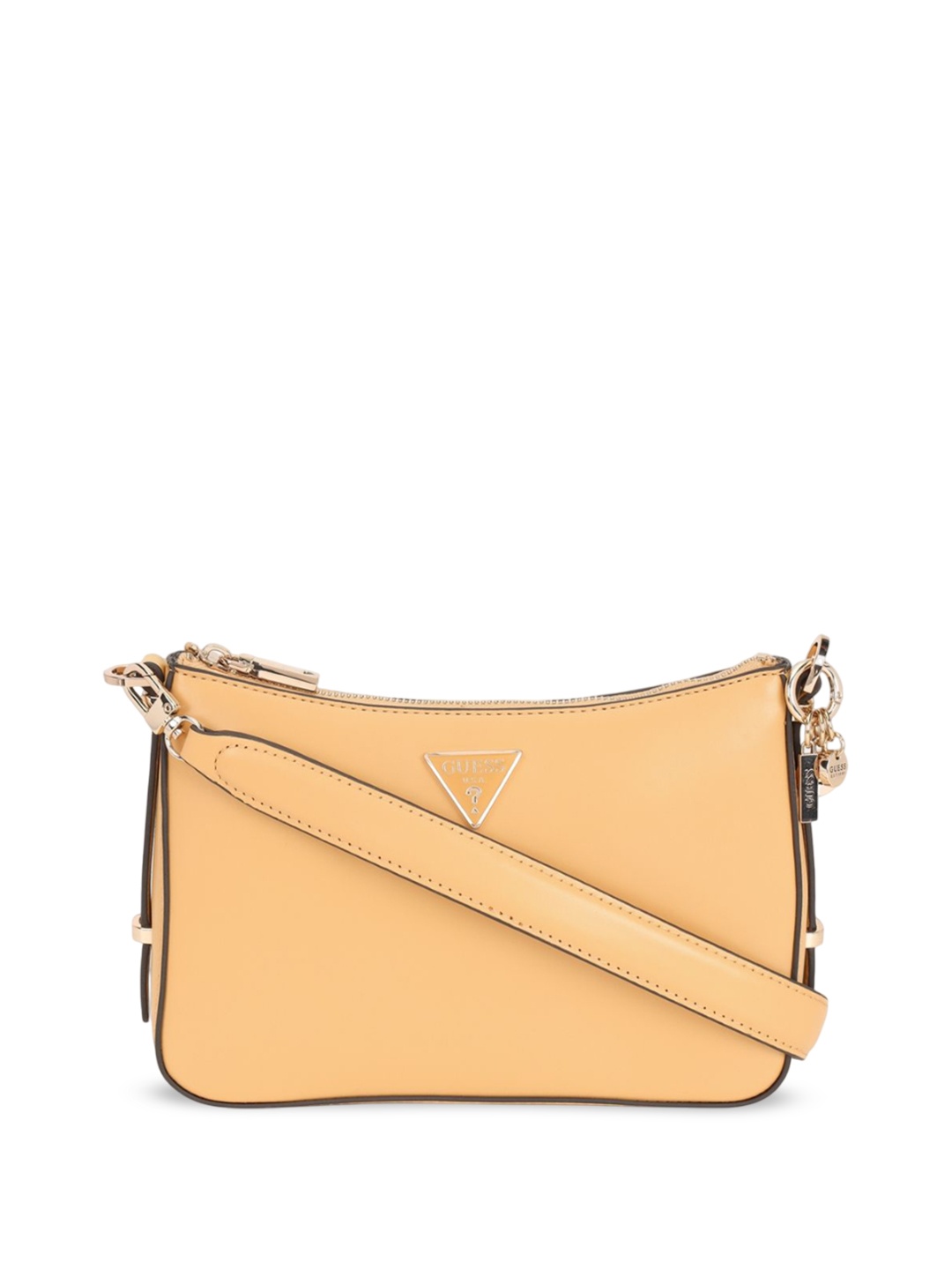 

GUESS PU Structured Shoulder Bag, Yellow