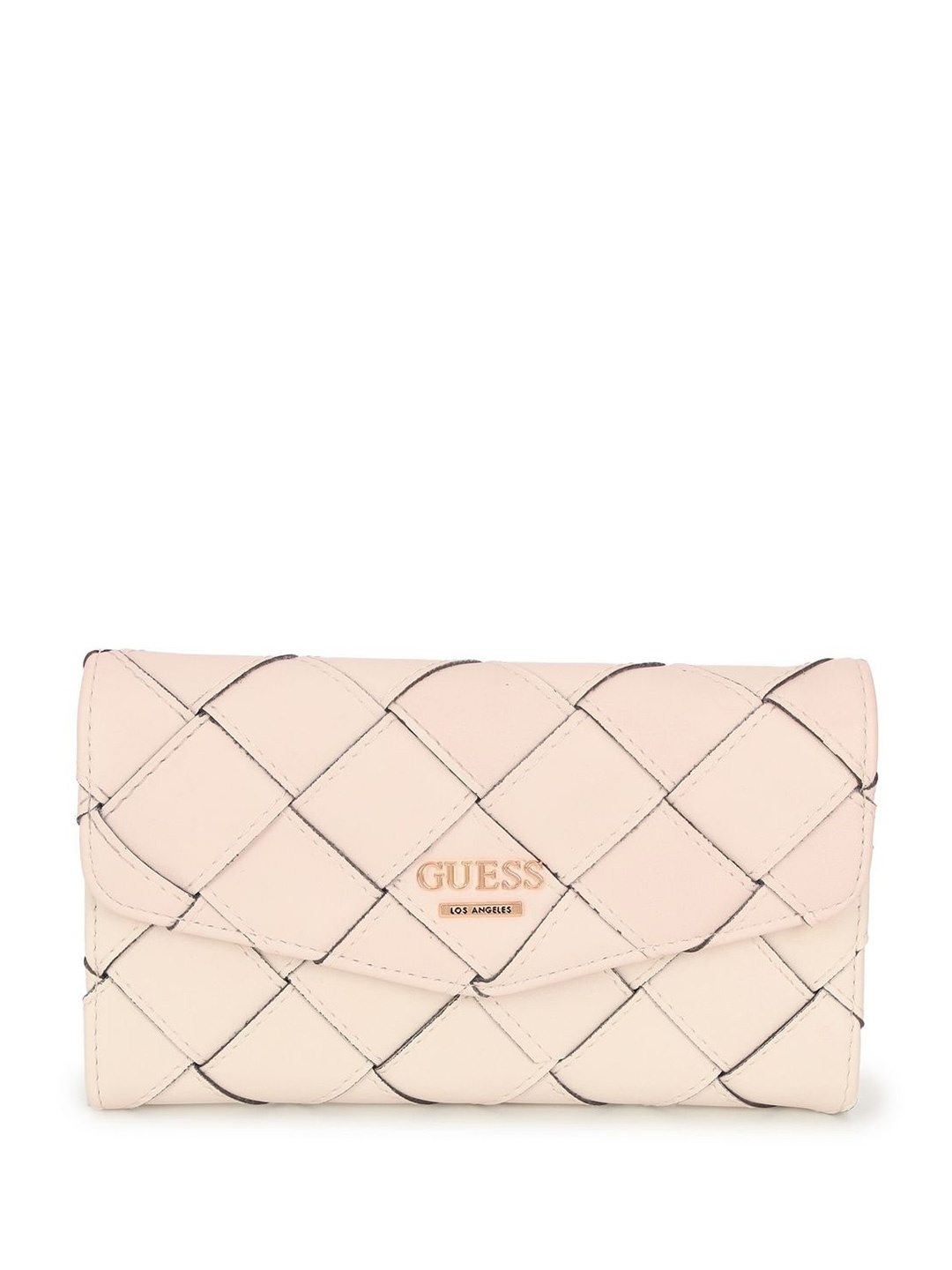 

GUESS Women Textured PU Envelope, Pink