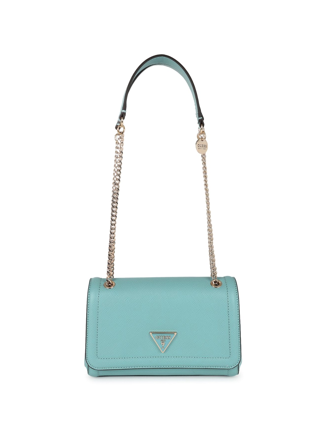 

GUESS Textured PU Structured Shoulder Bag, Teal