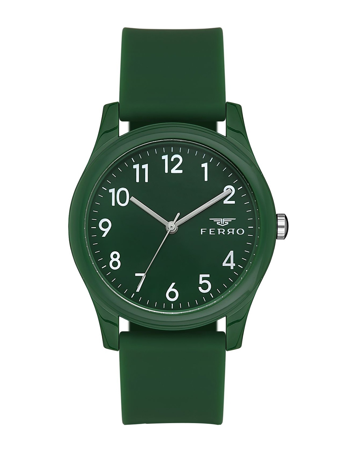 

Ferro Men Brass Dial & Straps Analogue Watch F11342D-ZG, Green
