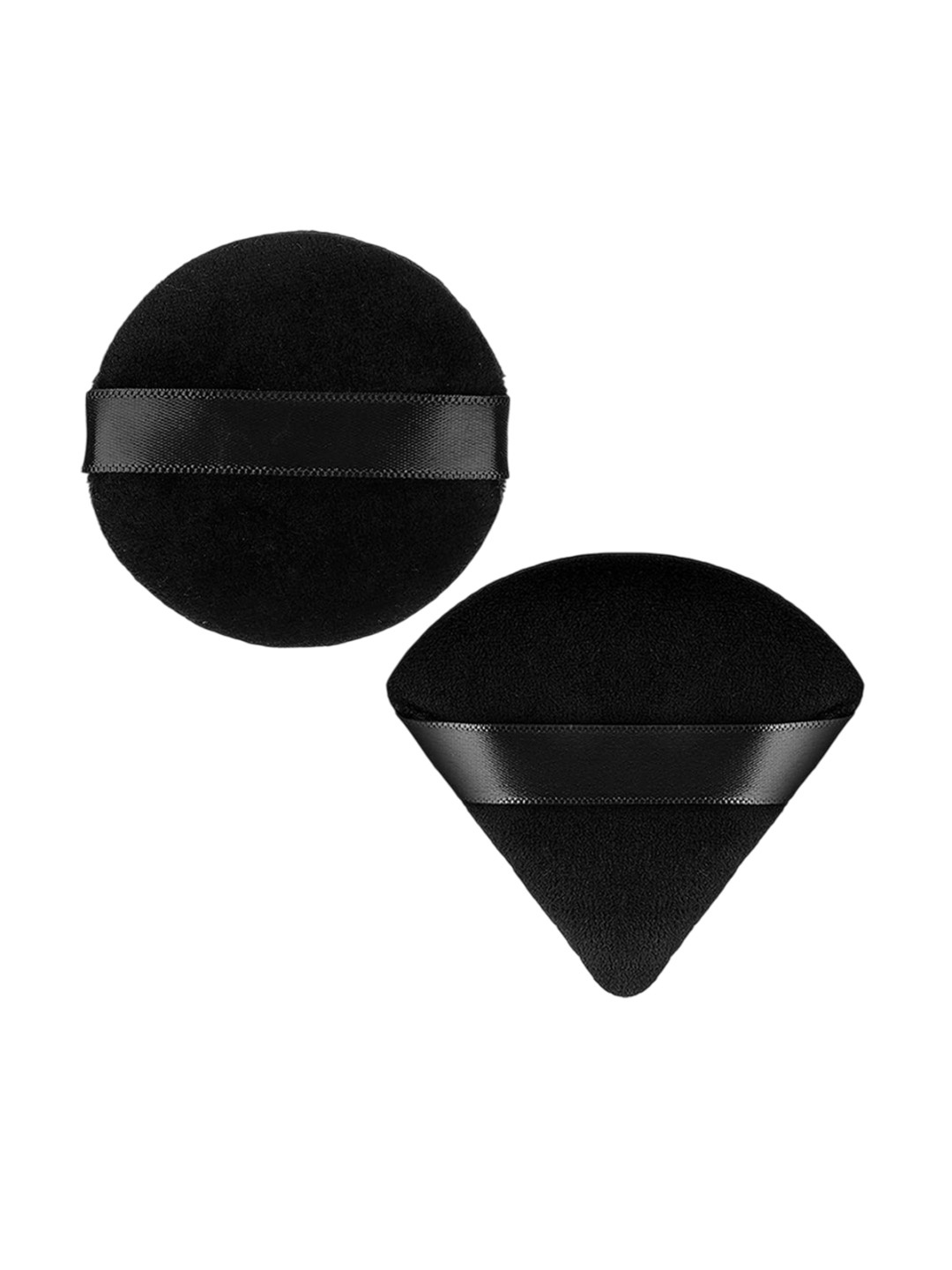 

Gleva Set Of 2 Makeup Puffs, Black