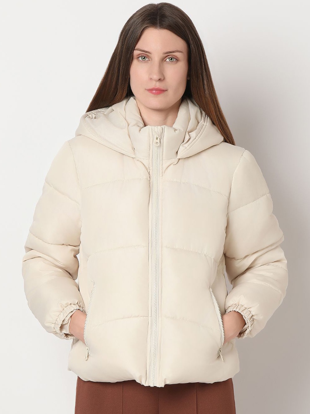 

Vero Moda Women Lightweight Puffer Jacket, Beige