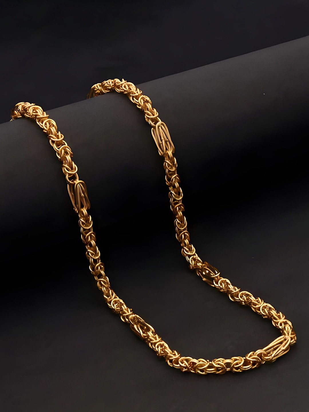 

Minprice Men Brass Gold-Plated Handcrafted Chain