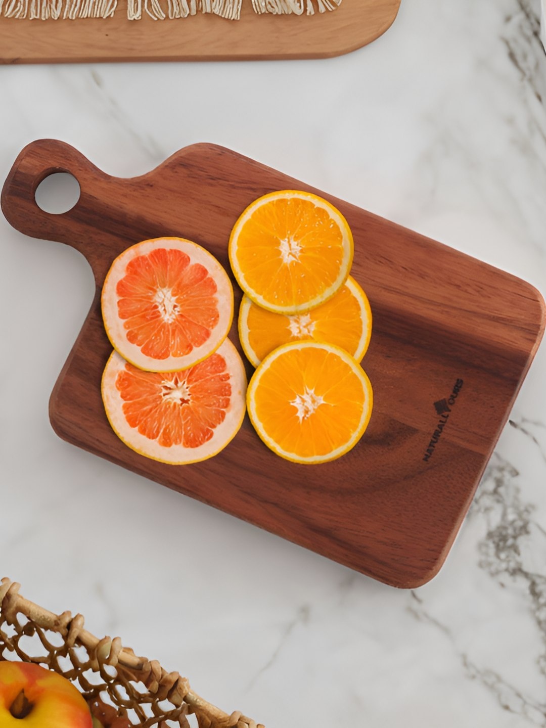 

NATURALLY YOURS Brown Wooden Food Platter