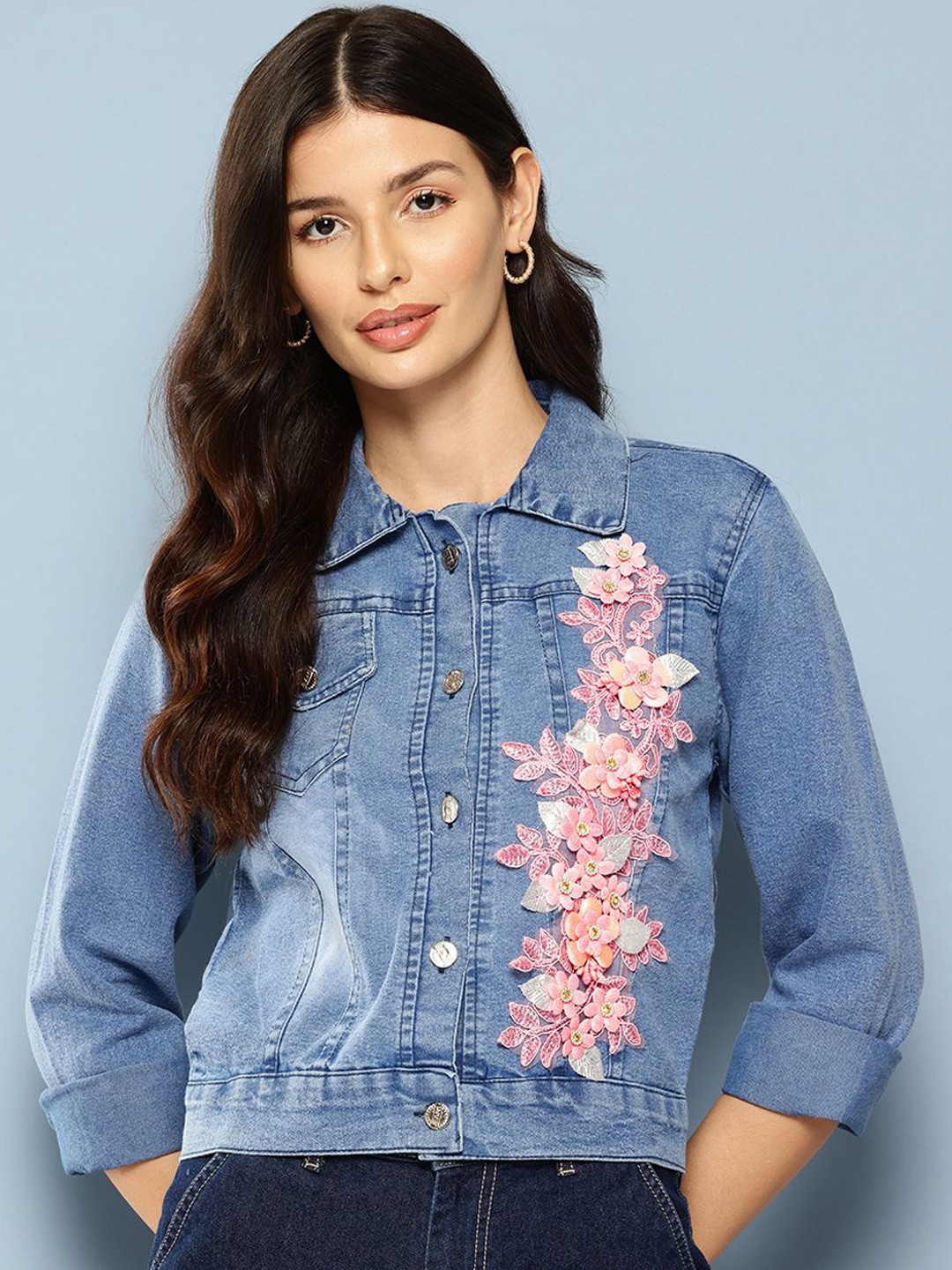 

BAESD Women Cotton Lightweight Fashion Jacket, Blue