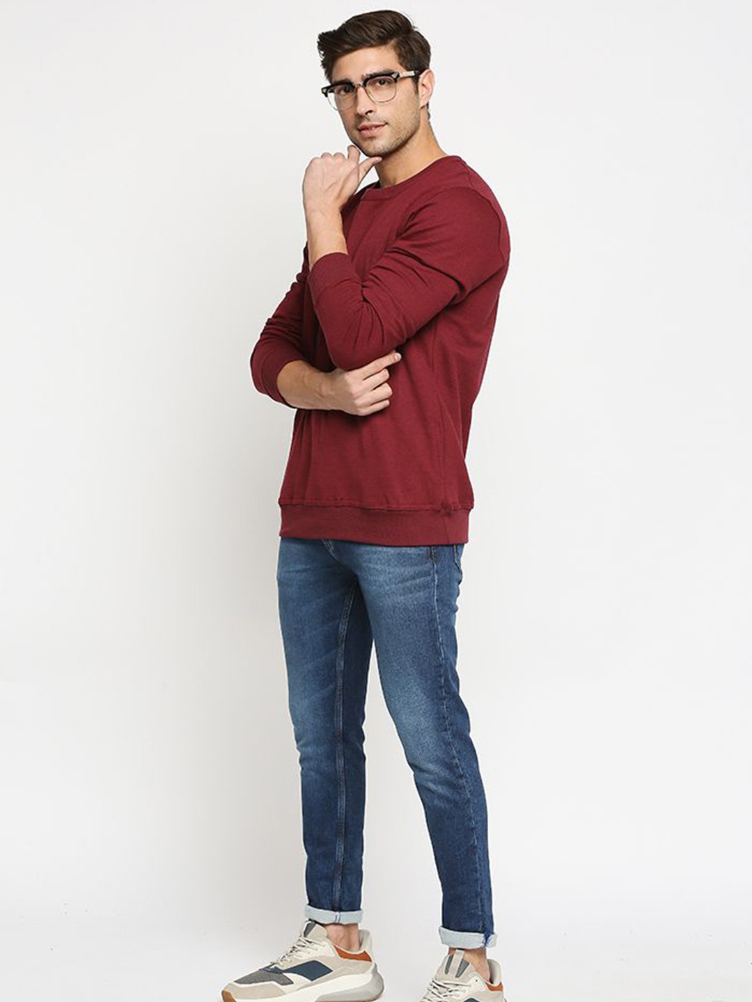 

Wear Your Opinion Men Sweatshirt, Maroon