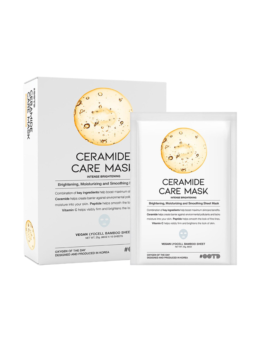 

OOTD Ceramide Care Mask- 25 g - 10 Pcs, White