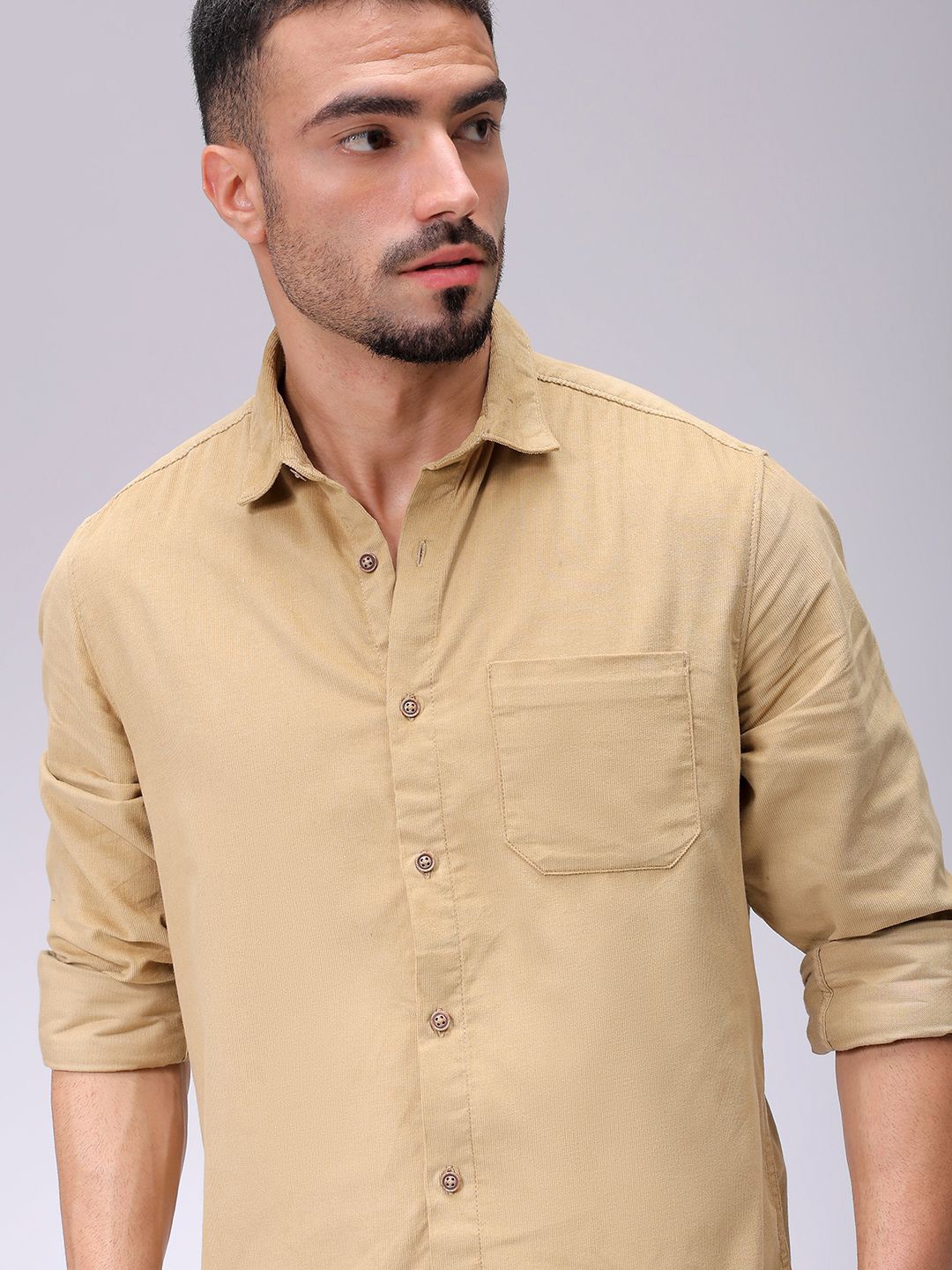 

The Indian Garage Co Men Opaque Casual Shirt, Beige