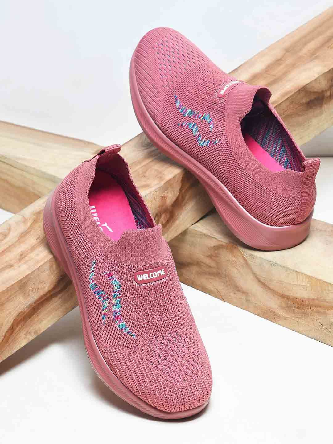 

WELCOME Women Slip-On Sneakers, Pink