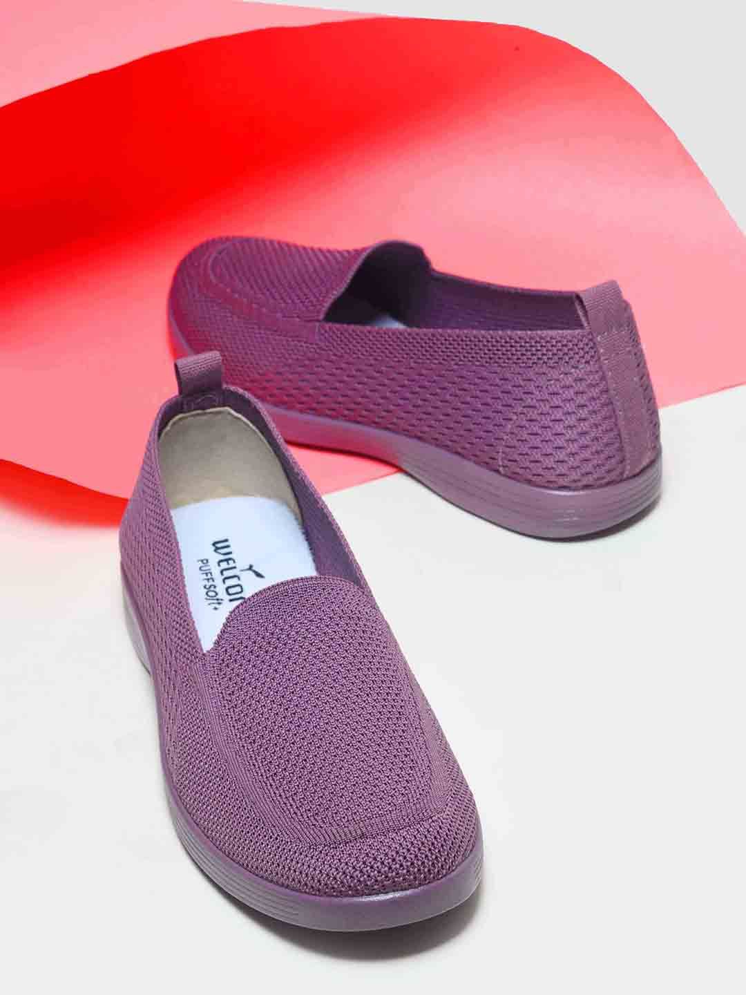 

WELCOME Women Slip-On Sneakers, Purple