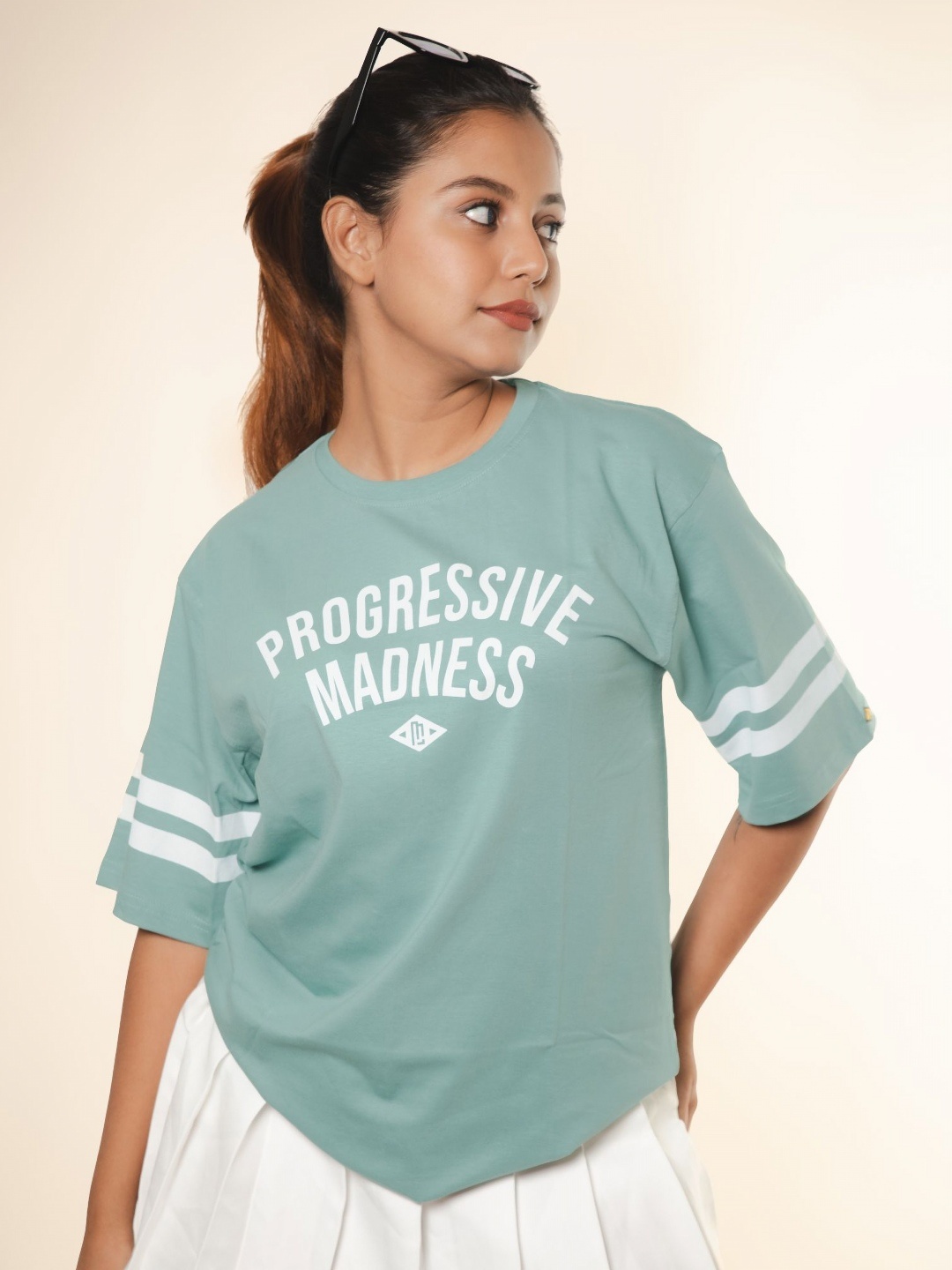 

Maniac Women Typography Printed T-shirt, Green