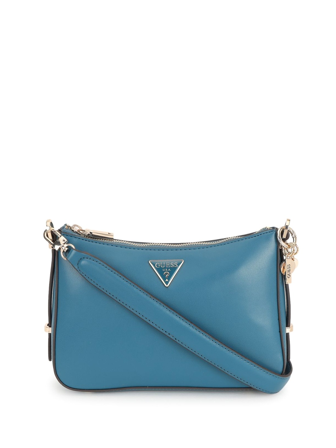 

GUESS PU Structured Shoulder Bag, Teal