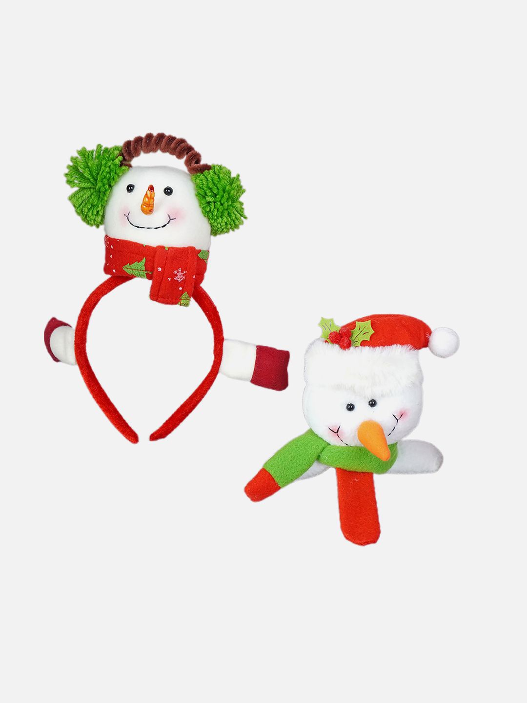 

Little Surprise Box LLP Unisex Set of 2 Embellished Hairband & Wristband, White