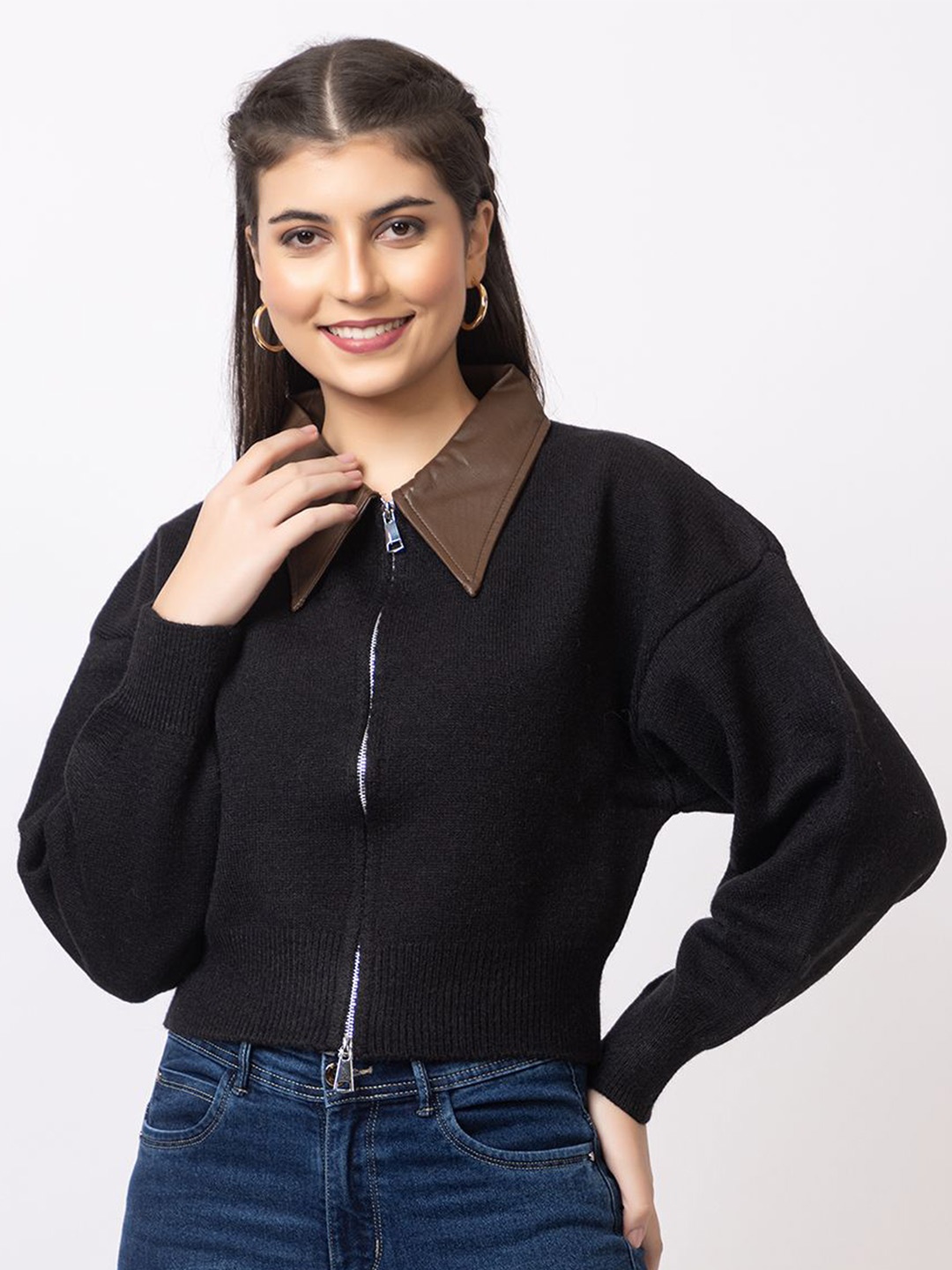 

Antiloop Women Woollen Pullover, Brown