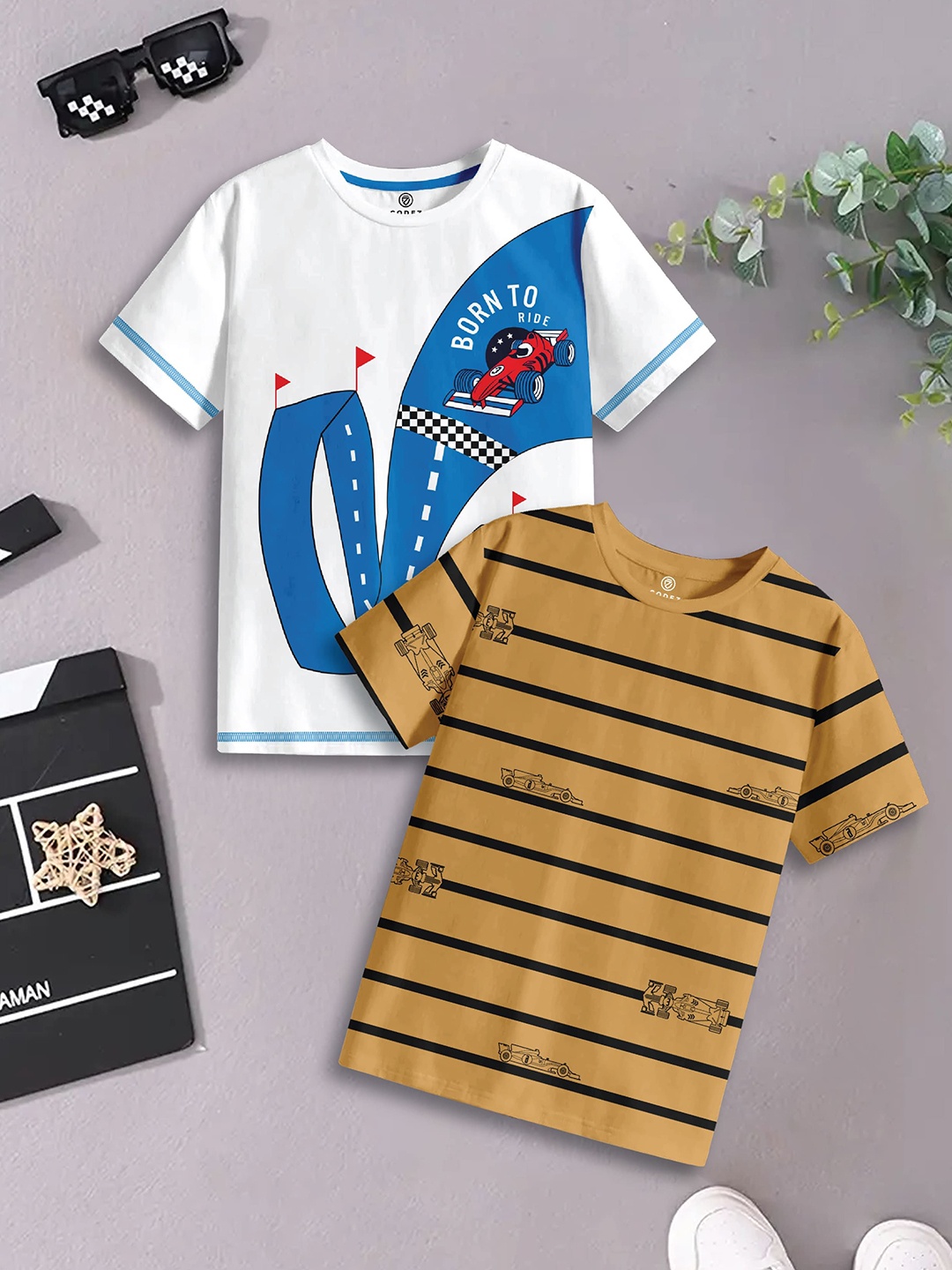 

CODEZ Boys 2 Pure Cotton T-shirt, Multi