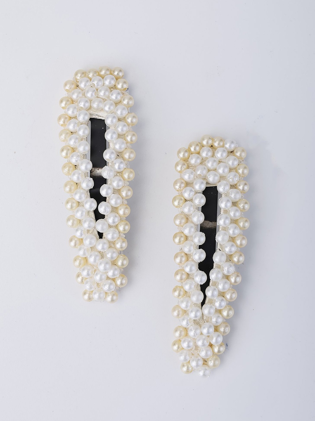 

Choko Girls Set of 2 Embellished Tic Tac Hair Clip, White