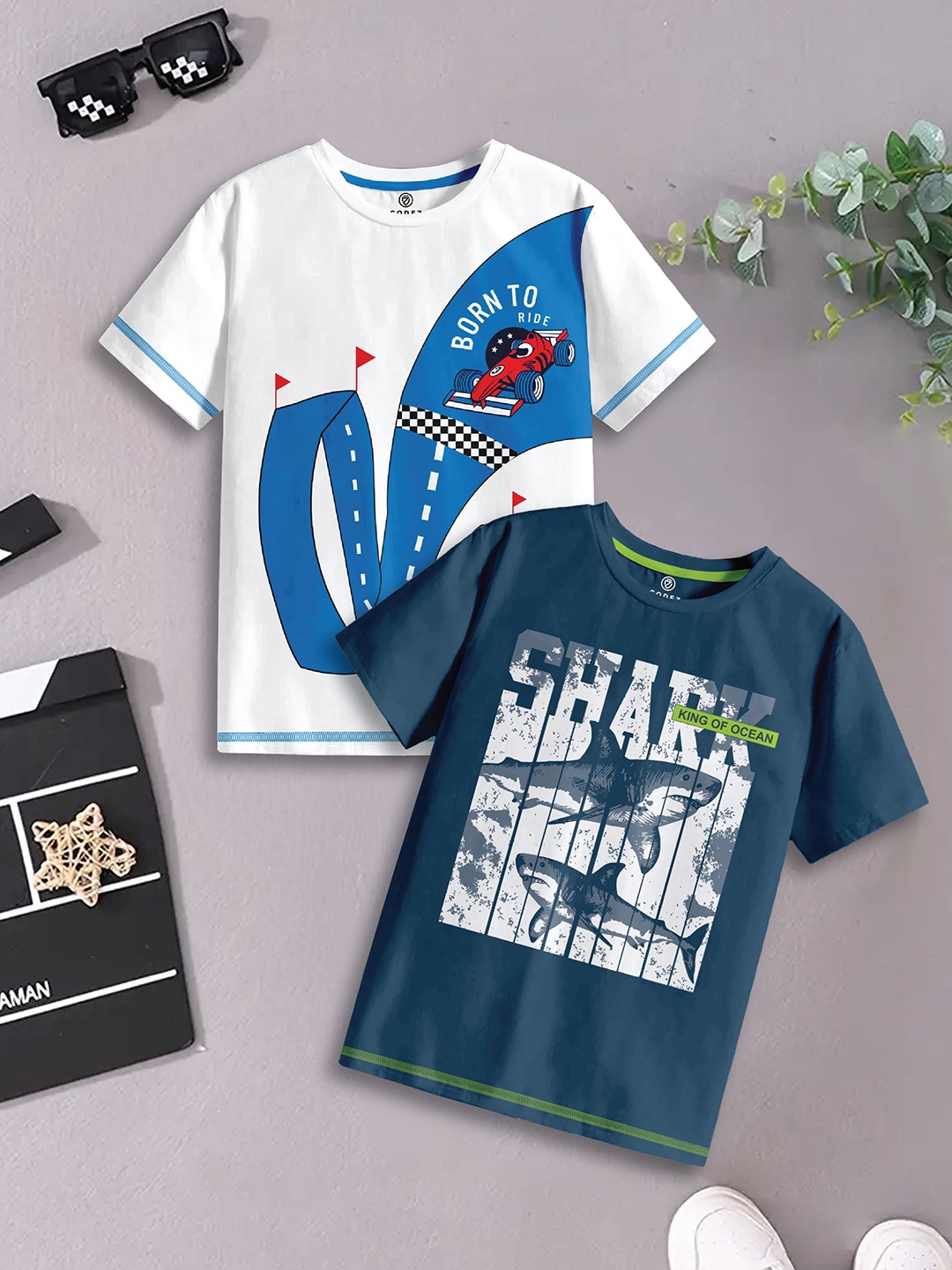 

CODEZ Boys 2 Pure Cotton T-shirt, Multi