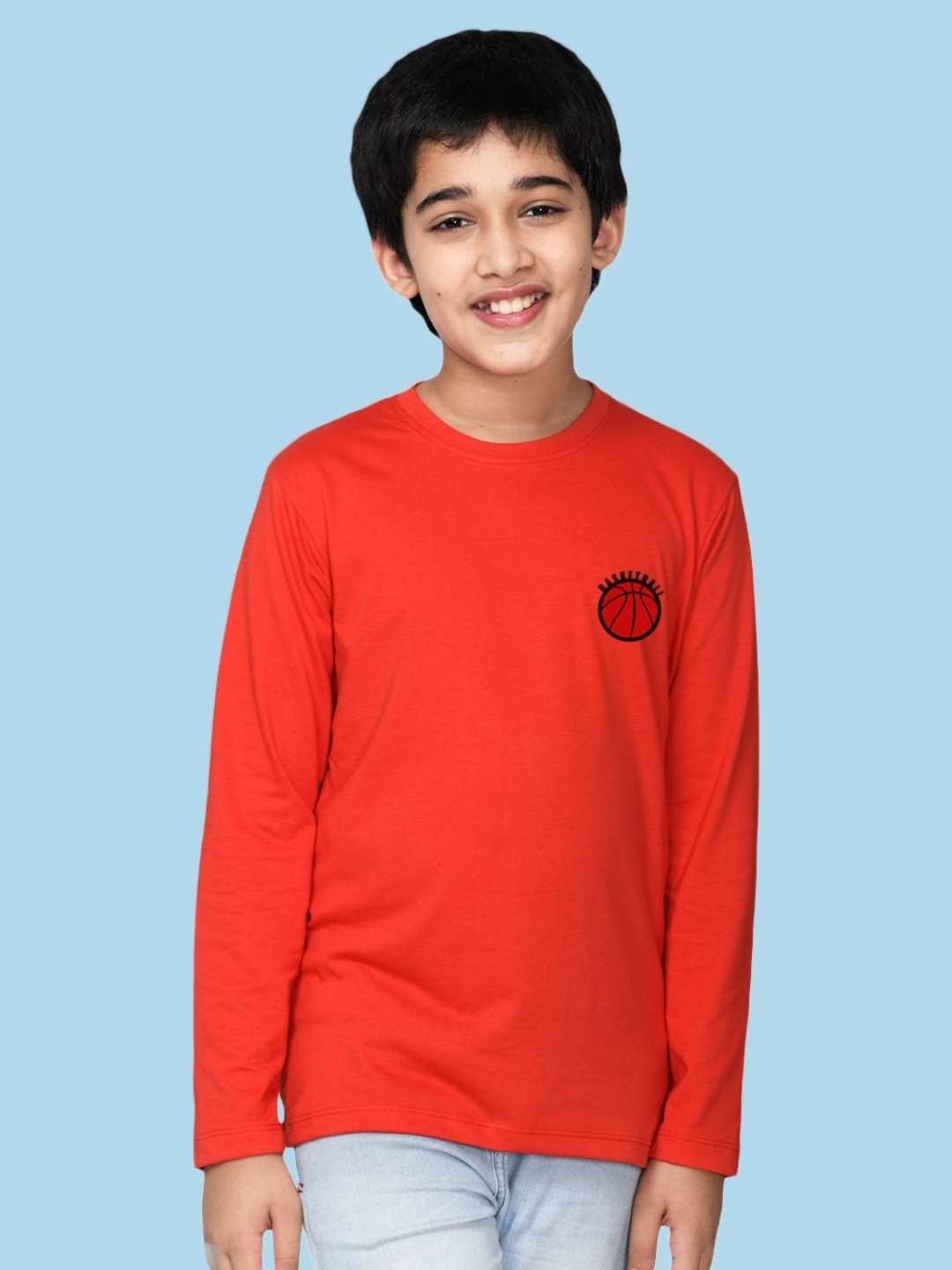 

NUSYL Boys Printed T-shirt, Red