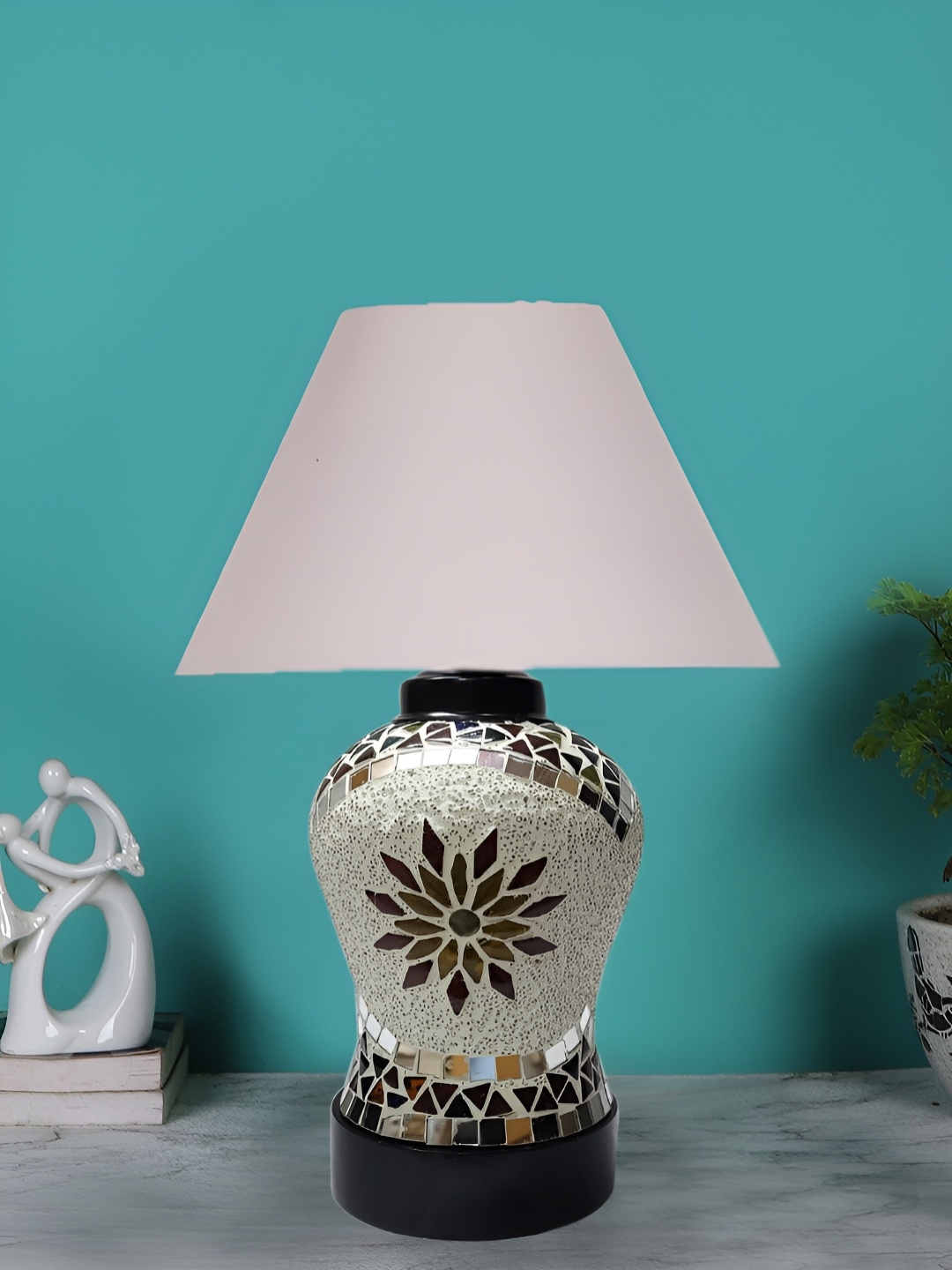 

Devansh Grey Glass Traditional Frusturical Shaped Table Lamp