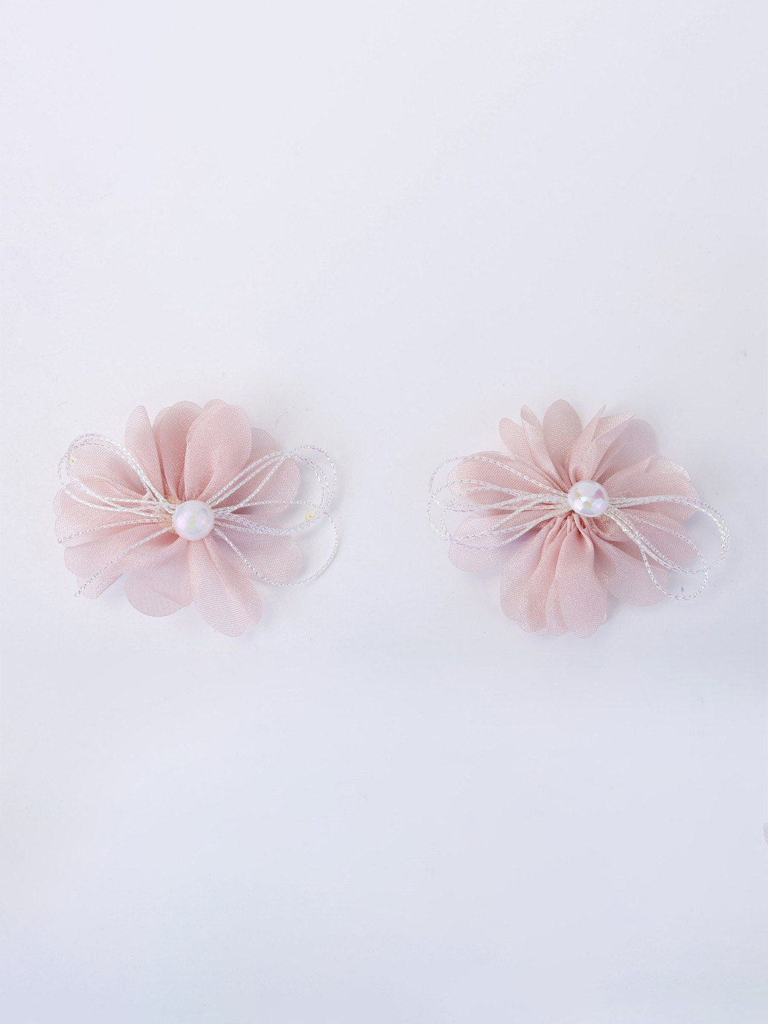 

Choko Girls Set of 2 Embellished Alligator Hair Clip, Peach