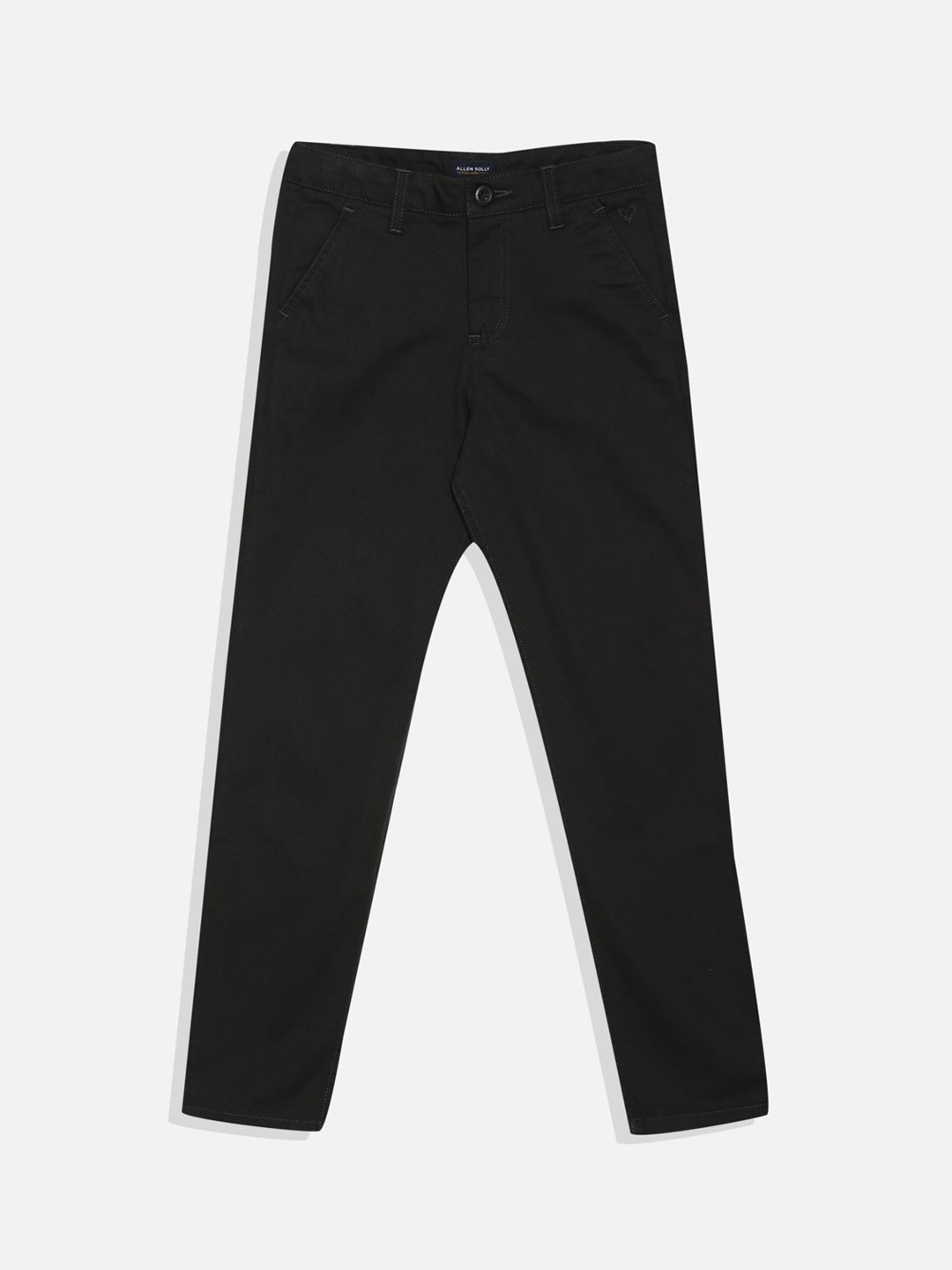 

Allen Solly Junior Boys Mid-Rise Slim Fit Regular Trouser, Black